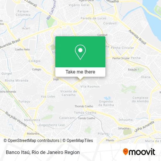 Banco Itaú map