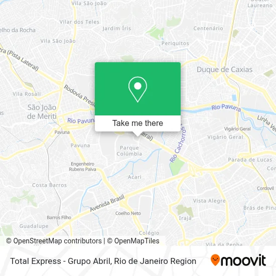 Total Express - Grupo Abril map