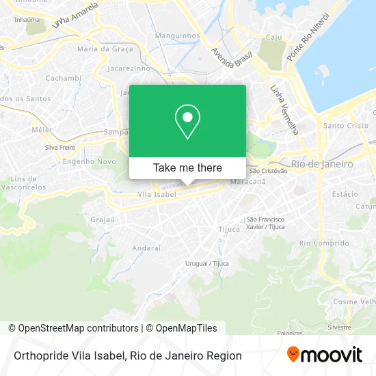 Orthopride Vila Isabel map