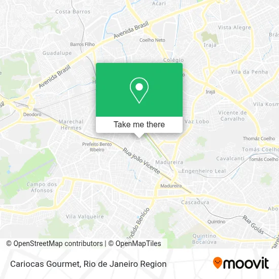 Cariocas Gourmet map
