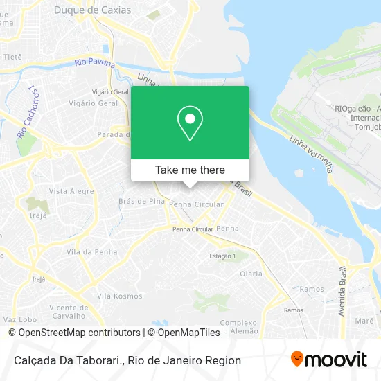 Calçada Da Taborari. map