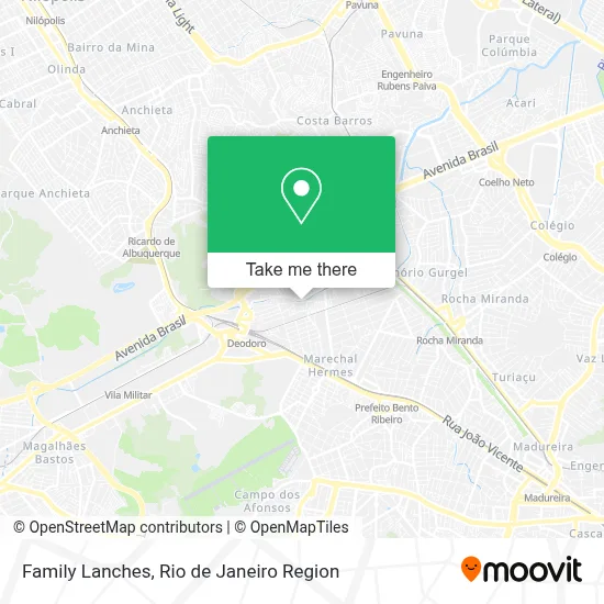 Family Lanches map