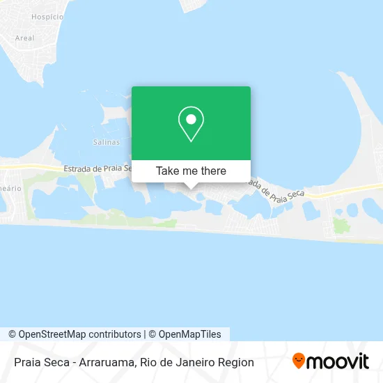 Praia Seca - Arraruama map