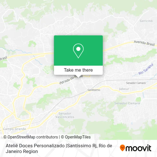 Ateliê Doces Personalizado |Santíssimo Rj map