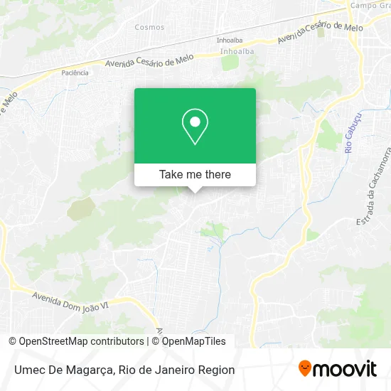 Umec De Magarça map