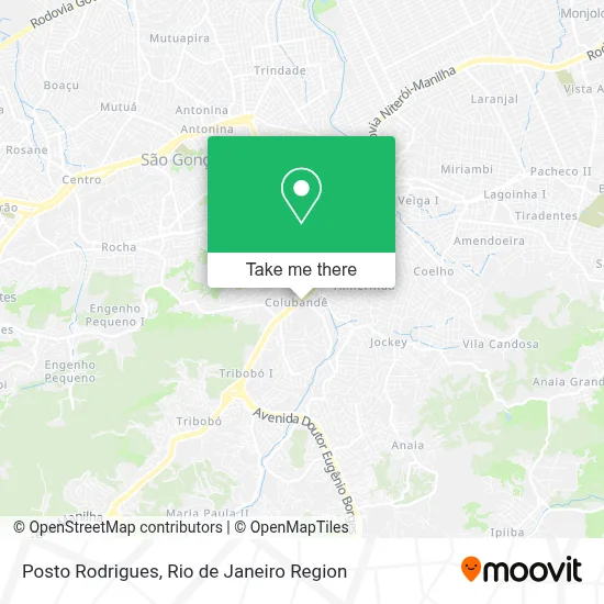 Posto Rodrigues map