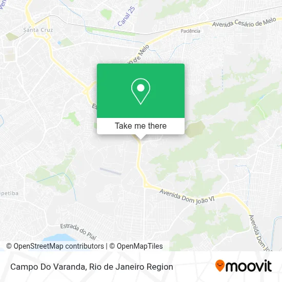 Campo Do Varanda map