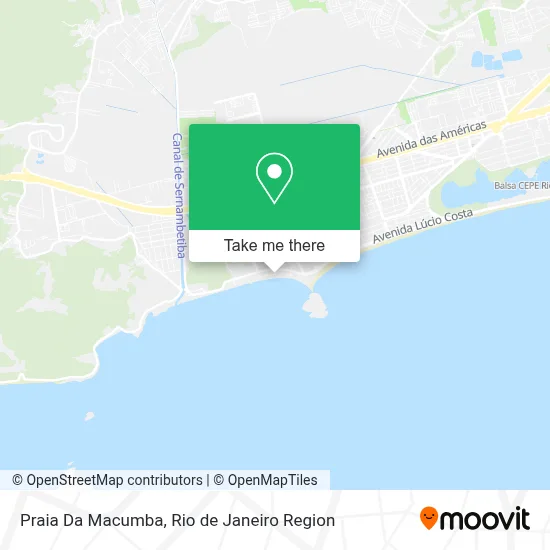 Praia Da Macumba map
