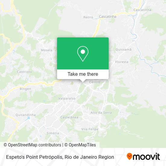 Espeto's Point Petrópolis map
