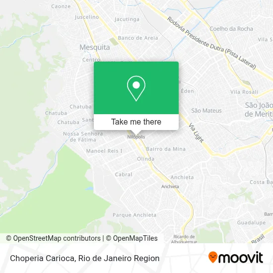 Choperia Carioca map