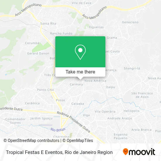 Tropical Festas E Eventos map