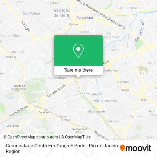 Comunidade Cristã Em Graça E Poder map