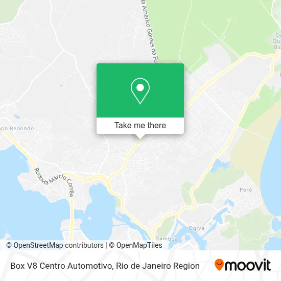 Box V8 Centro Automotivo map