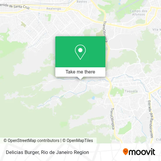 Delicias Burger map