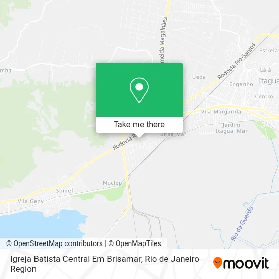 Igreja Batista Central Em Brisamar map