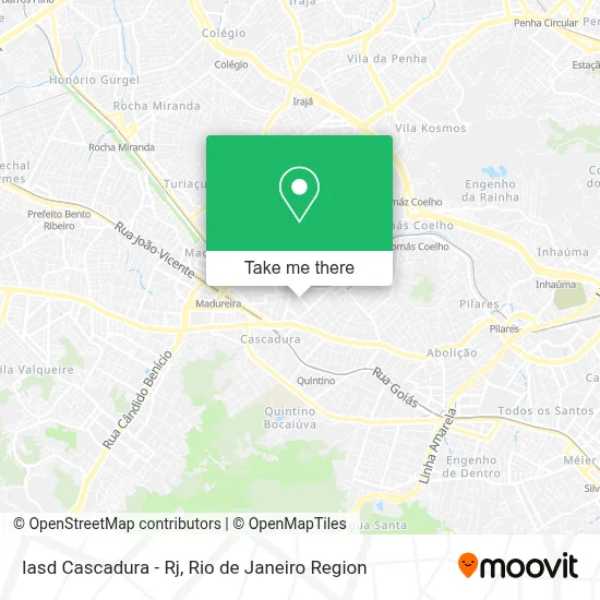 Iasd Cascadura - Rj map