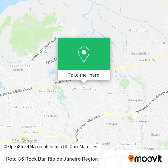 Rota 35 Rock Bar map