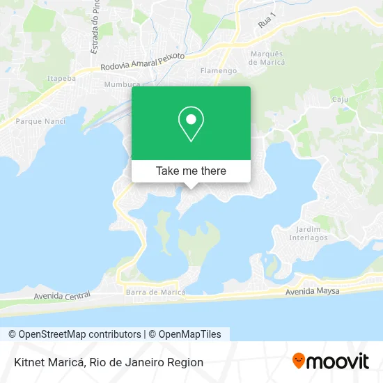Kitnet Maricá map