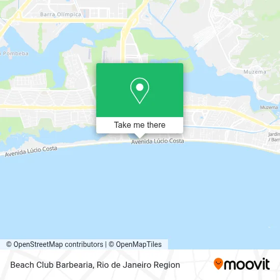 Beach Club Barbearia map