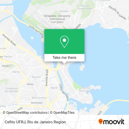 Cefito UFRJ map