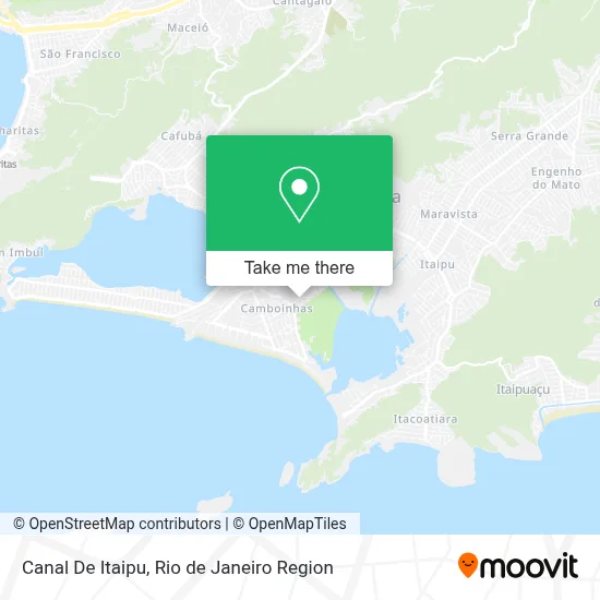 Canal De Itaipu map
