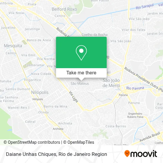 Daiane Unhas Chiques map