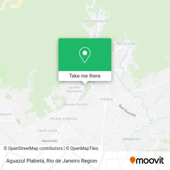 Aguazul Piabetá map