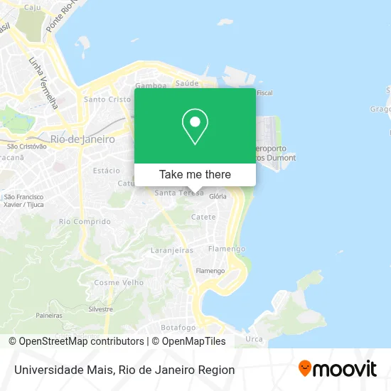 Universidade Mais map