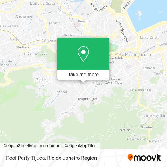 Pool Party Tijuca map