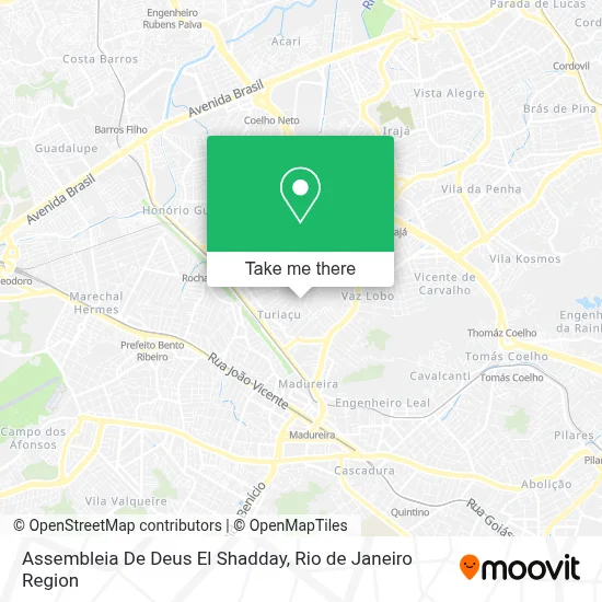 Assembleia De Deus El Shadday map