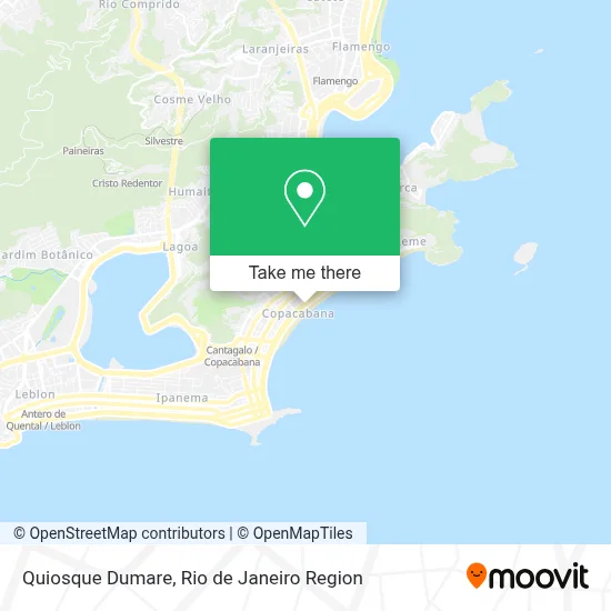 Quiosque Dumare map