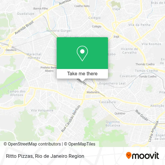 Ritto Pizzas map