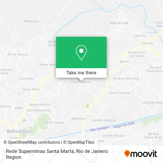 Rede Superminas Santa Marta map