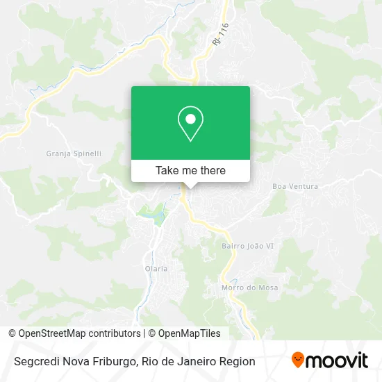 Segcredi Nova Friburgo map