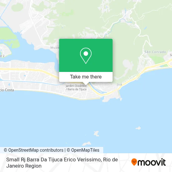 Small Rj Barra Da Tijuca Erico Verissimo map