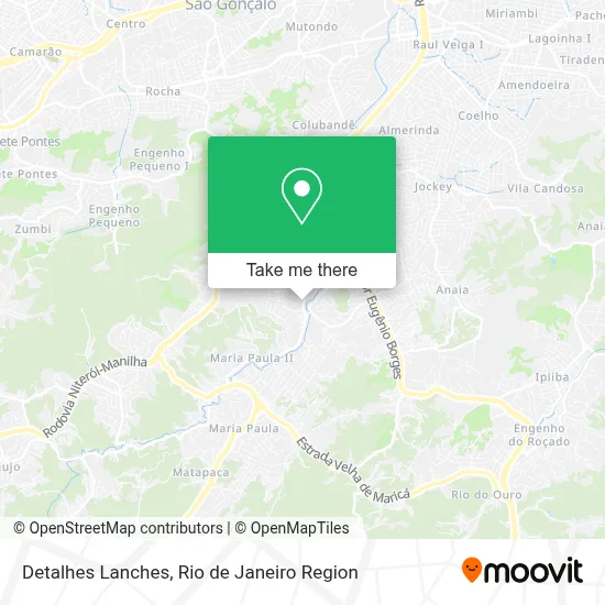 Detalhes Lanches map