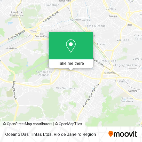 Oceano Das Tintas Ltda map