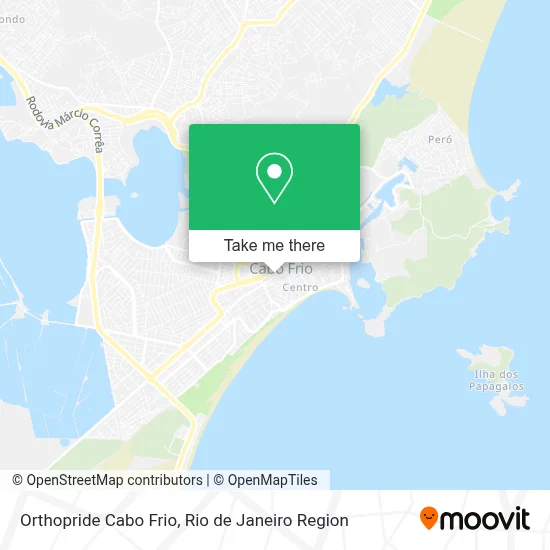 Orthopride Cabo Frio map