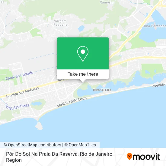 Pôr Do Sol Na Praia Da Reserva map