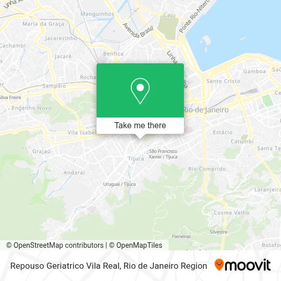 Repouso Geriatrico Vila Real map