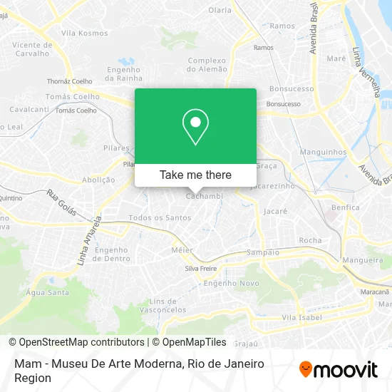 Mam - Museu De Arte Moderna map