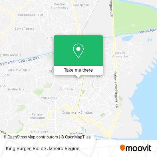 King Burger map