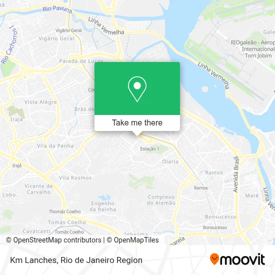 Km Lanches map