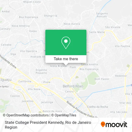 State College President Kennedy map