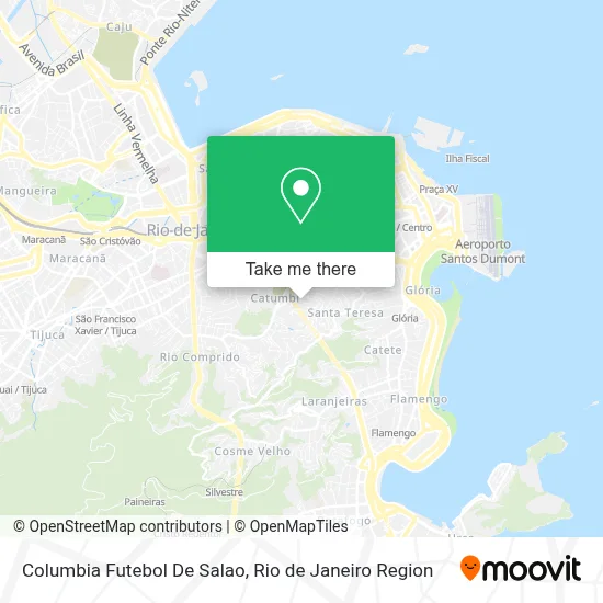 Columbia Futebol De Salao map