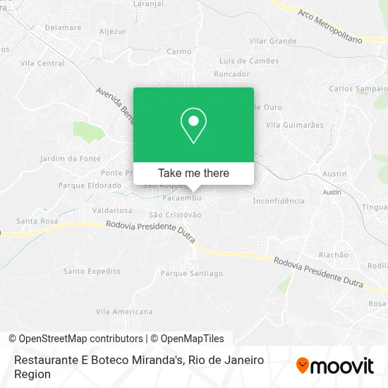 Restaurante E Boteco Miranda's map