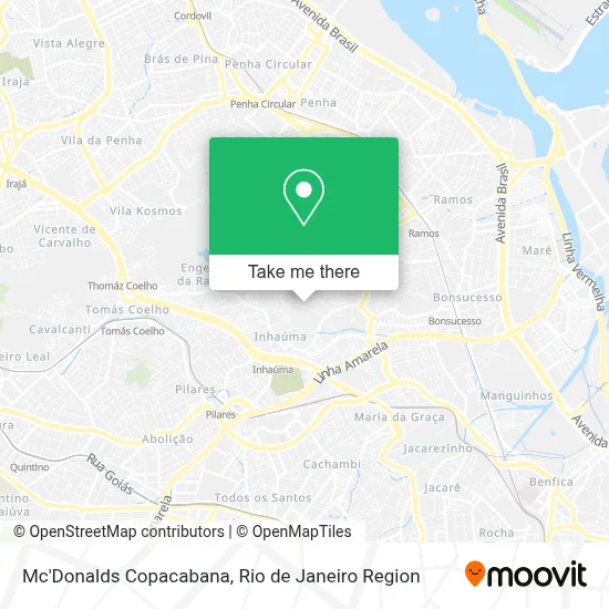 Mc'Donalds Copacabana map