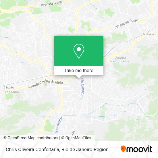 Chris Oliveira Confeitaria map