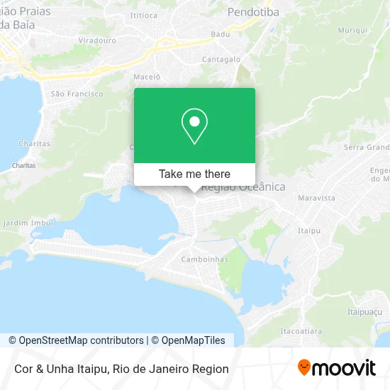 Cor & Unha Itaipu map