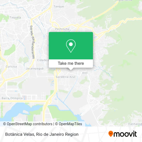 Botânica Velas map